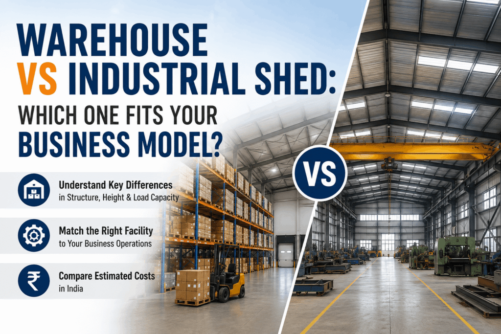 warehouse vs indestrial shed